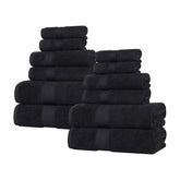 Oregon Organic Cotton Medium Weight Solid 12-Piece Towel Set